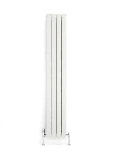 White Smooth Texture Flat Profile Double Panel Radiator, 70mm Wide Bars 1800x292x93 White RAL 9016 product image