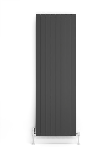 Anthracite Grey Smooth Texture Flat Profile Double Panel Radiator, 70mm Wide Bars 1800x588x93 Metallic Grey product image