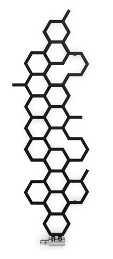 Smooth, Matt Black, Designer Radiator - Hex 1700x573x140 Soft 9005 (Matt Black) product image