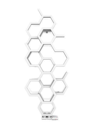 Smooth, Matt White, Designer Radiator - Hex 1200x486x140 Soft 9016 (Matt White) product image