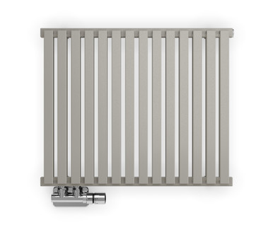 Textured Grey Designer Radiator 530x645x102 Metallic Stone product image