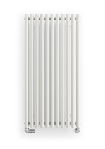 Smooth, Silk White, Designer Radiator, 40mm Diameter Bars 1200x590x96 White RAL 9016 product image
