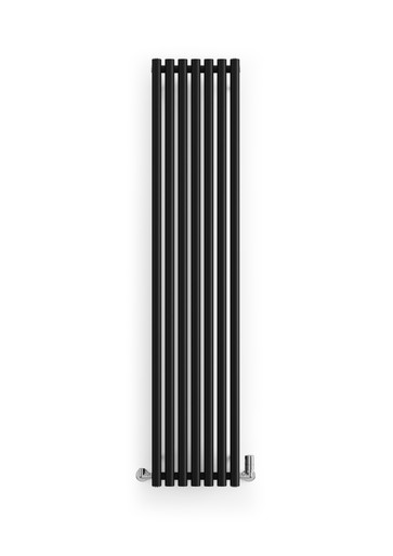 Rough Textured Black Designer Radiator, 40mm Diameter Bars 1800x370x96 Heban Black product image