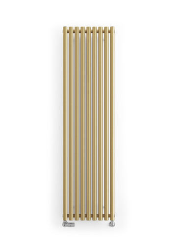 Smooth Brass Designer Radiator, 40mm Diameter Bars 1800x480x96 Brass product image