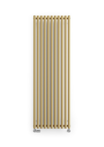 Smooth Brass Designer Radiator, 40mm Diameter Bars 1800x590x96 Brass product image