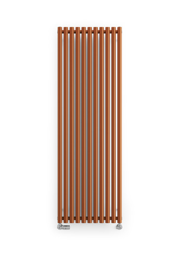 Smooth Copper Designer Radiator, 40mm Diameter Bars 1800x590x96 True Copper product image