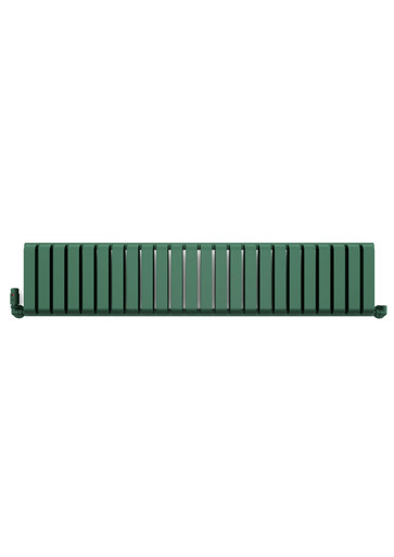 Smooth, Matt, Green, Designer Radiator with Double Layered Bars 330x1565x100 RAL 6028 (Matt) Green product image