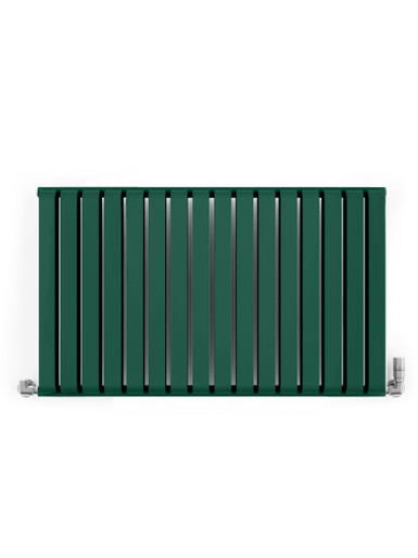 Smooth Matt Green Designer Radiator With Double Layered Bars 630x1045x100 RAL 6028 (Matt) Green product image