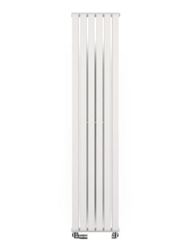 Smooth Matt White Designer Radiator With Double Layered Bars 1800x395x100 Soft 9016 (Matt White) product image
