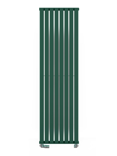 Smooth Matt Green Designer Radiator With Double Layered Bars 1800x525x100 RAL 6028 (Matt) Green product image