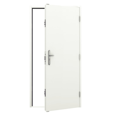 Budget Personnel Door Single, 890mm x 2095mm, Right Hand, External Open, White product image
