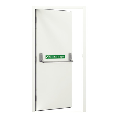 Budget Fire Exit Door, White, 990mm x 2095mm, Left Hand External Open product image