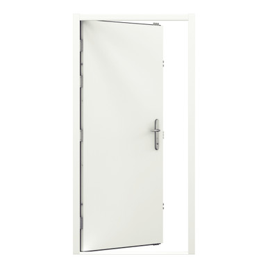 Security Personnel Door Single, 890mm x 2095mm, Left Hand Internal Open, White product image
