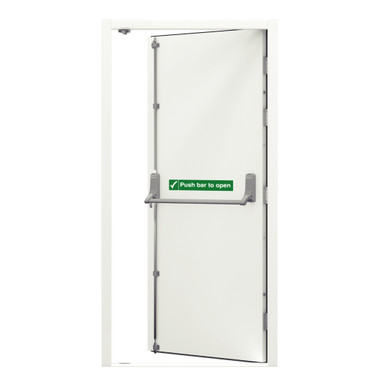 Security Fire Exit Door Single, 990mm x 2095mm Right Hand External Open product image