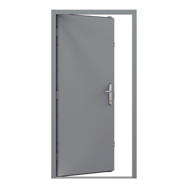 Budget Personnel Door Single, Goosewing Grey, 890mm x 2095mm Left Hand Internal Open product image