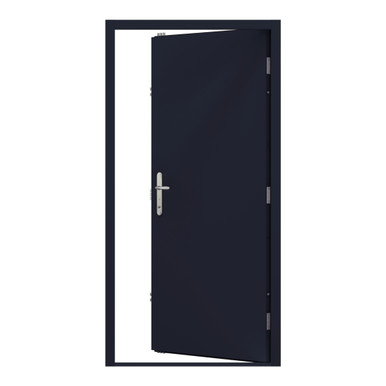 Budget Personnel Door Single, 990mm x 2095mm, Right Hand Internal Open, Grey product image