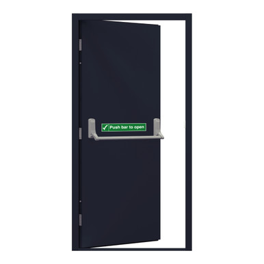 Budget Fire Exit Door, 890mm x 2095mm, Anthracite Grey, Left Hand External Open product image