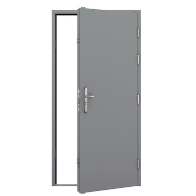 Security Personnel Door Single, 890mm x 2095mm, Right Hand External Open, Goosewing Grey product image