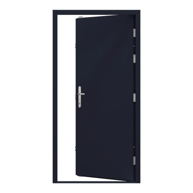 Security Personnel Door Single, Anthracite Grey, 990mm x 2095mm Right Hand Internal Open product image