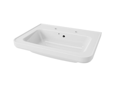 Distinct Cotswold Basin, 600mm, 2 Tap Hole, White (Basin Only) product image
