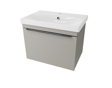 Distinct Cranborne Basin Unit, With Mount, 500, 1 Drawer, Stone Grey (Unit Only) product image