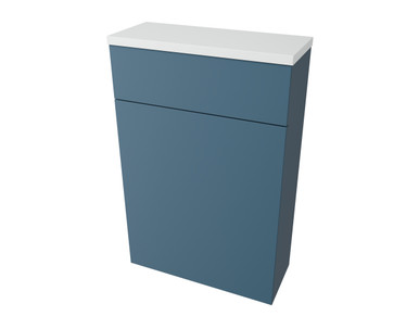 Distinct 560mm Square Edge Back To Wall Wc Unit, Dark Blue (Unit Only) product image
