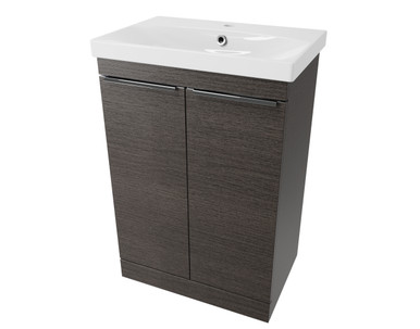 Distinct Cranborne Freestanding 600mm 2-Door Basin Unit, Basalt Wood (Unit Only) product image