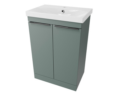 Distinct Cranborne 600mm 2-Door Basin Unit, Nord Green (Unit Only) product image