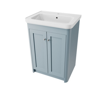 Distinct Cotswold 600mm Floor Standing Basin Unit, Pale Blue (Unit Only) product image