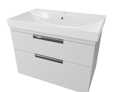 Distinct Dedham 700mm Two Drawer Basin Unit, White (Unit Only) product image