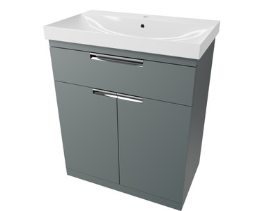 Distinct Dedham Floor Mounted Basin, 700mm, 1 Tap Hole, Willow (Unit Only) product image