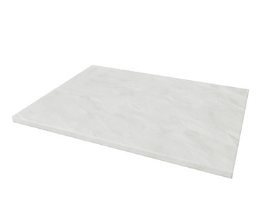 Distinct Cranborne 500mm Solid Surface Worktop, Bianco Marble product image