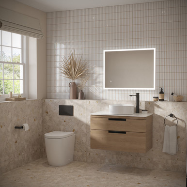 Distinct Dedham 800mm Fluted Two Drawer Basin Unit (Unit Only) product image