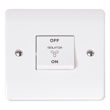 Click Fan Isolator Switch, 10a, White product image