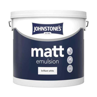 Johnstones Contract Matt Emulsion, Brilliant White, 5l product image