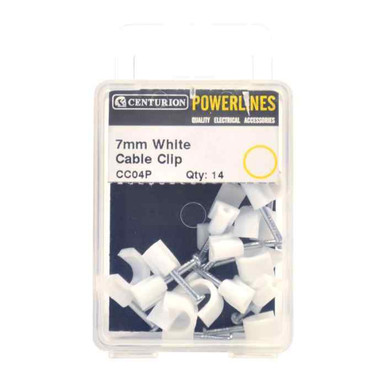 Round Clips, 7mm, White product image