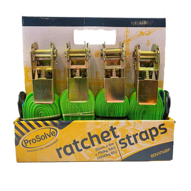 Warrior Ratchet Straps, 25mm x 5m, 750kg product image