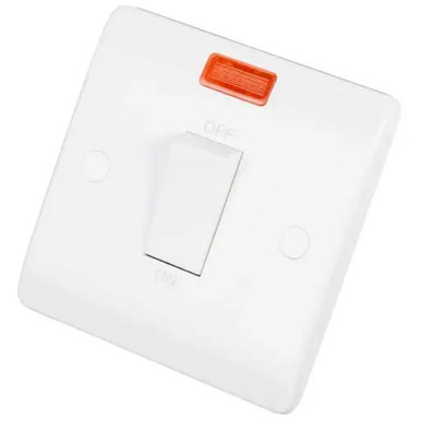Mode Cma501 45a 1 Gang Dp Switch With White Sw Neon product image