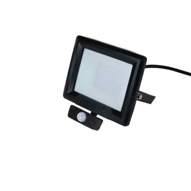 Robus Hilume 30w Led Floodlight Pir Ip65, Black, 4000k With 1m Flex product image