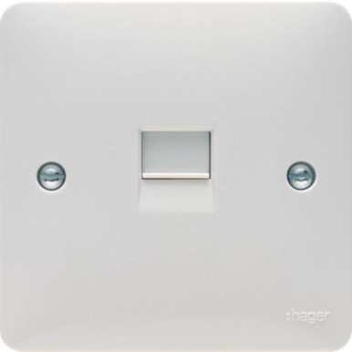 Hager 50a Cooker Control Unit, 13a Socket, Neon product image