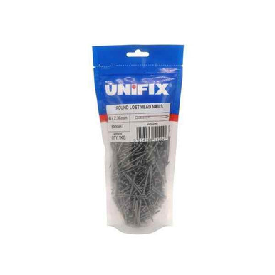 Owlett Bright Round Lost Head Nails, 40mm x 2.36mm, 500g Pouch product image