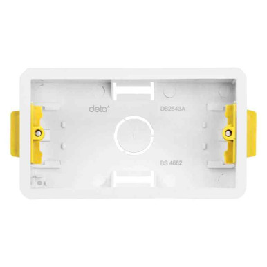 Deta 2 Gang 46mm Dry Lining Back Box product image