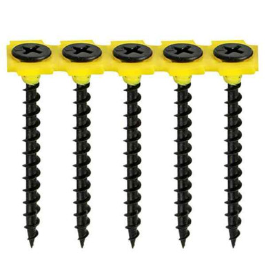 Collated Drywall Screw, 4.2mm x 65mm, Box of 500, Black product image