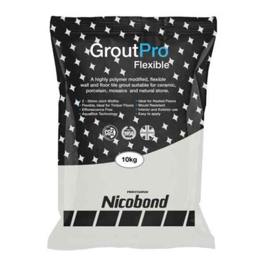 Nicobond Groutpro Flexible, White, 10kg product image