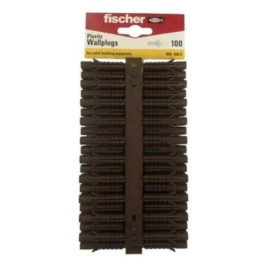 Fischer Plastic Plug WB100c, Brown product image
