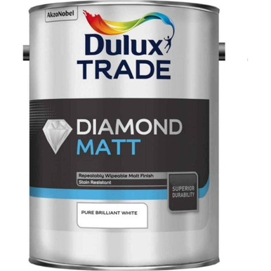 Dulux Trade Diamond Matt Pure Brilliant White 5l product image