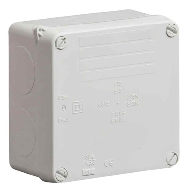 Wiska Wib1 815lh Junction Box, 110mm x 110mm x 60mm, Grey, Ip65 product image