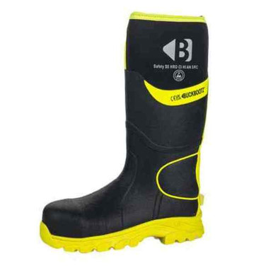 Buckler Black Yellow Neoprene Wellington Boot, Size 8 product image