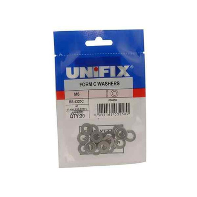 Owlett Form C Washer Stainless Steel M6, Bag Of 20 product image