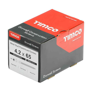 TIMco Drywall Screw PH2 - BLK 4.2 X 65 Box 200